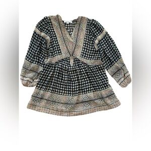 Rose & Olive Black/Multi-Colored Blouse